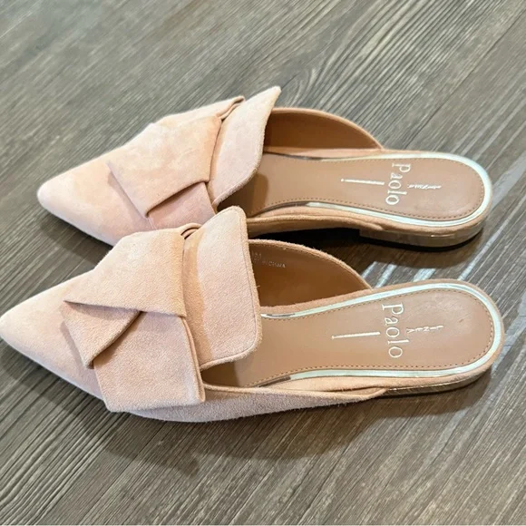 Linea Paolo Anya Bow Mule in Light Pink Womens Size 5 1/2 - Picture 5 of 8